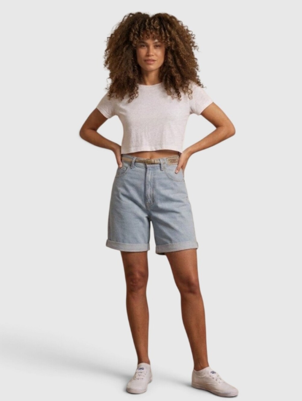Vintage Forenza Light Wash Jorts – High Rise 90s Aesthetic Women's Size 14